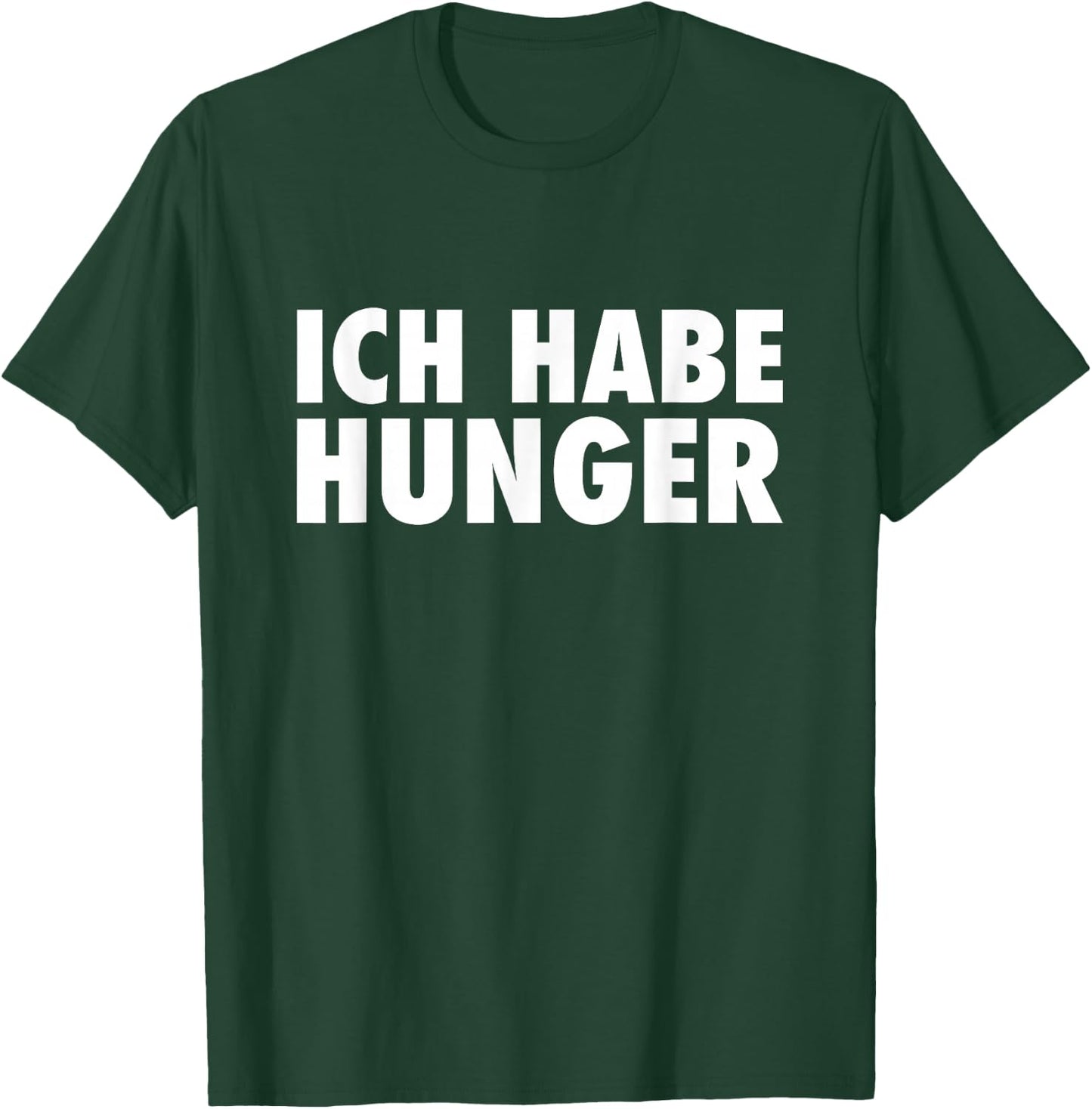 with German Text "Ich Habe H, black T-Shirt - T-Shirt | Forest
