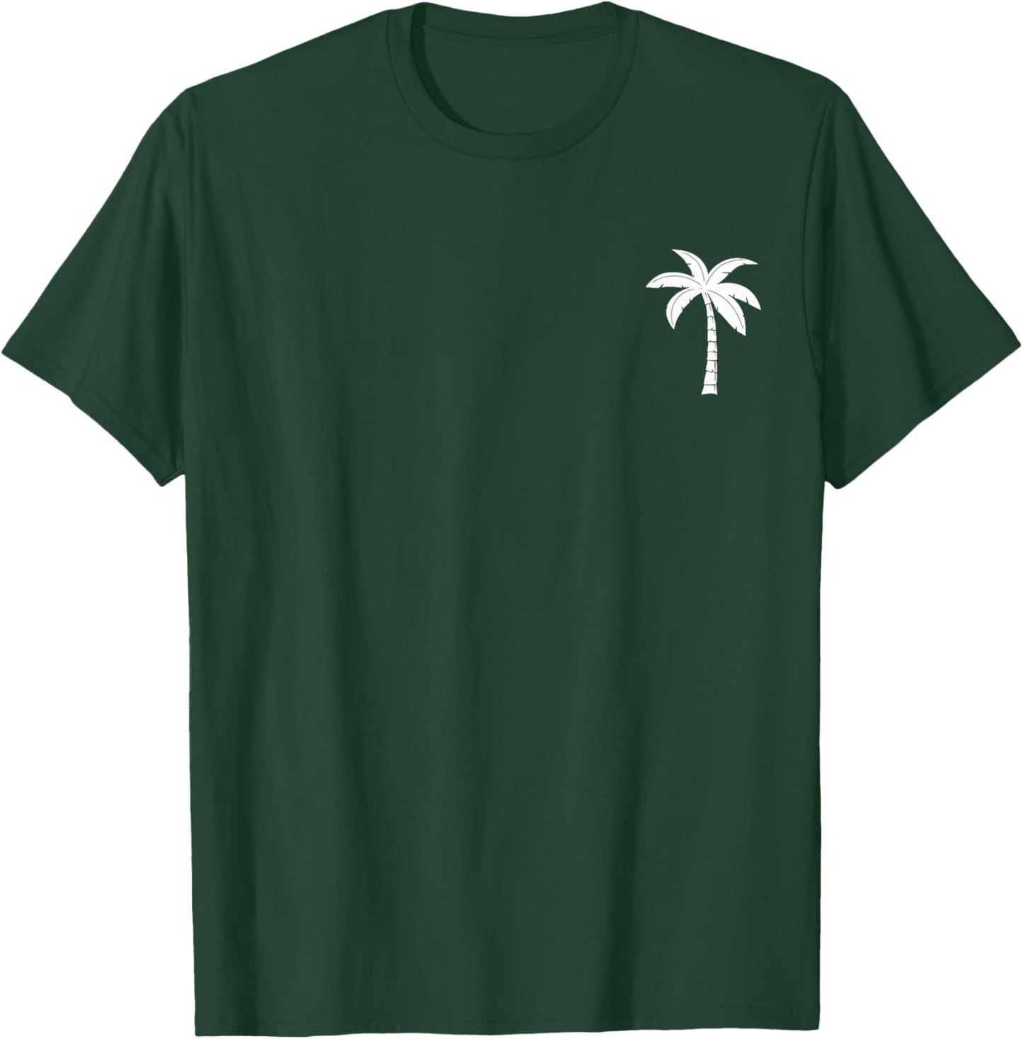 Palm Tree Casual Women's Men's Beach Holiday Nature Design T-Shirt - T-Shirt | Forest