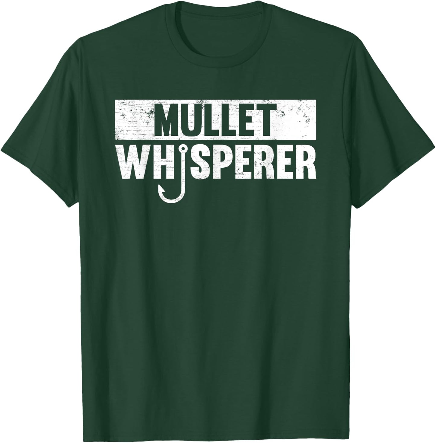 Mullet Whisperer Fishing T-Shirt - T-Shirt | Forest