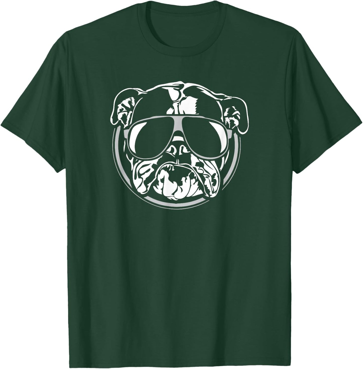 Funny English Bulldog dog hund Shirt gift Women Girls Kids T-Shirt - T-Shirt | Forest