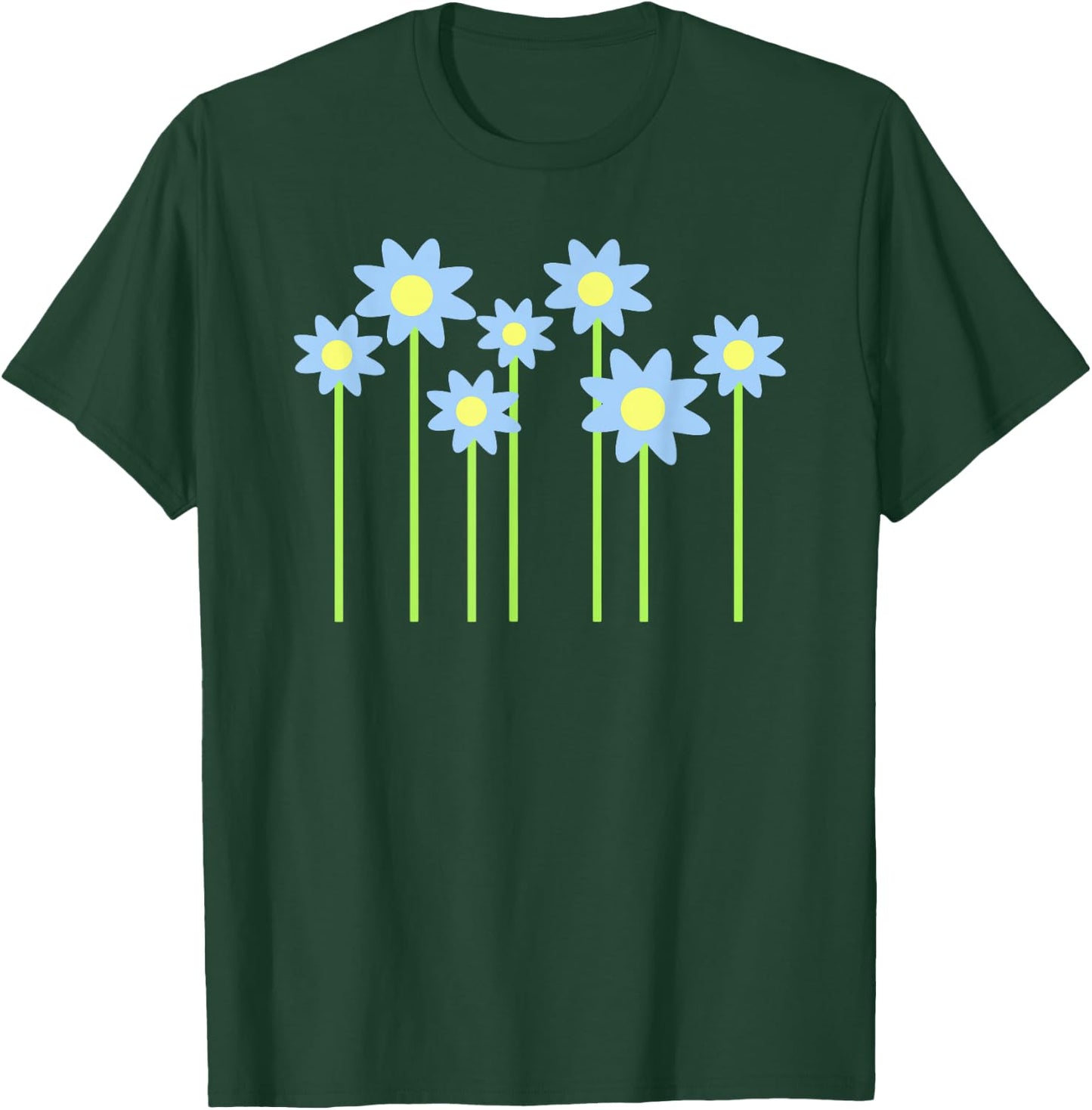 Blue flowers T-Shirt - T-Shirt | Forest