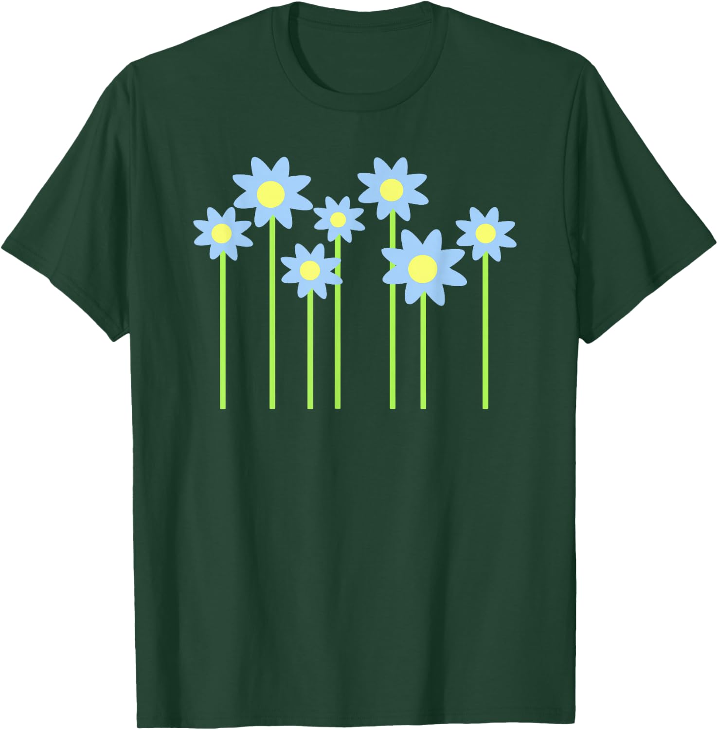 Blue flowers T-Shirt - T-Shirt | Forest