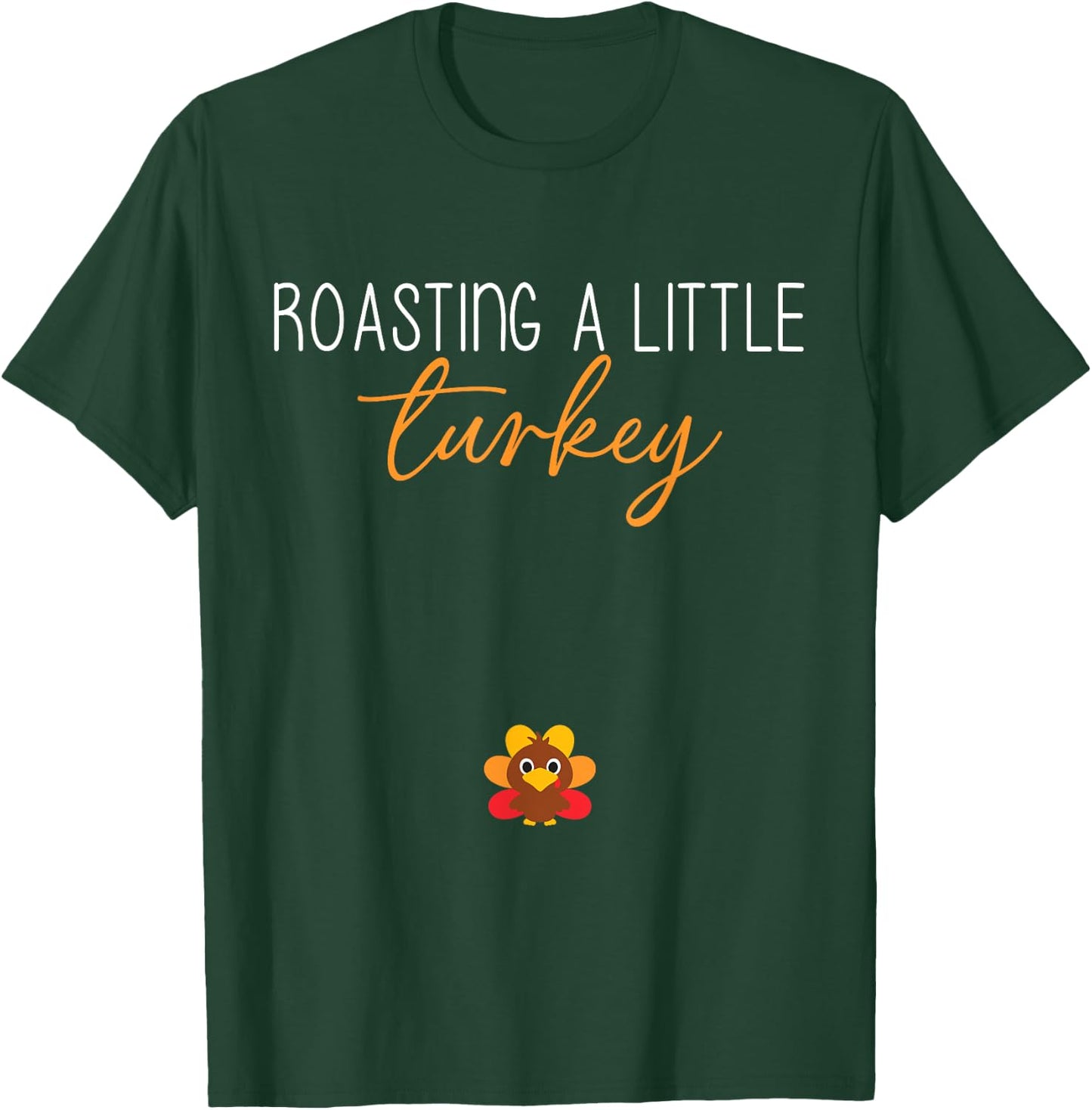 Thanksgiving Fall Pregnancy Announcement - Black - Women's - Small - Short Sleeve - Classic Fit - Cotton & Polyester - Round Neck - Lace Embellishment - Thanksgiving Occasion T-Shirt - T-Shirt | Forest