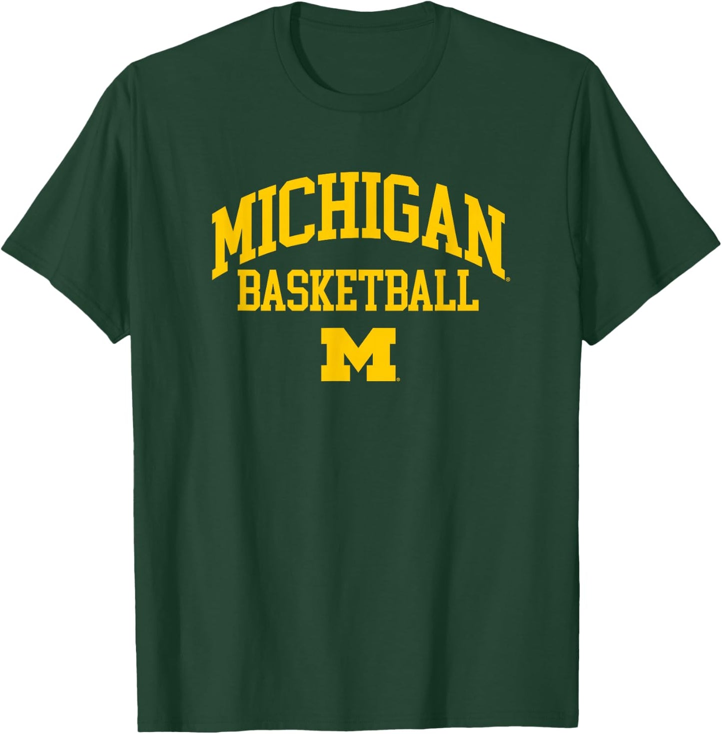 University of Michigan Wolverines Basketball T-Shirt - T-Shirt | Forest