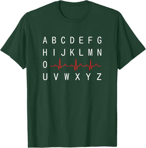 PQRST Nurse Shirt Nursing Student Gift T-Shirt - T-Shirt | Forest