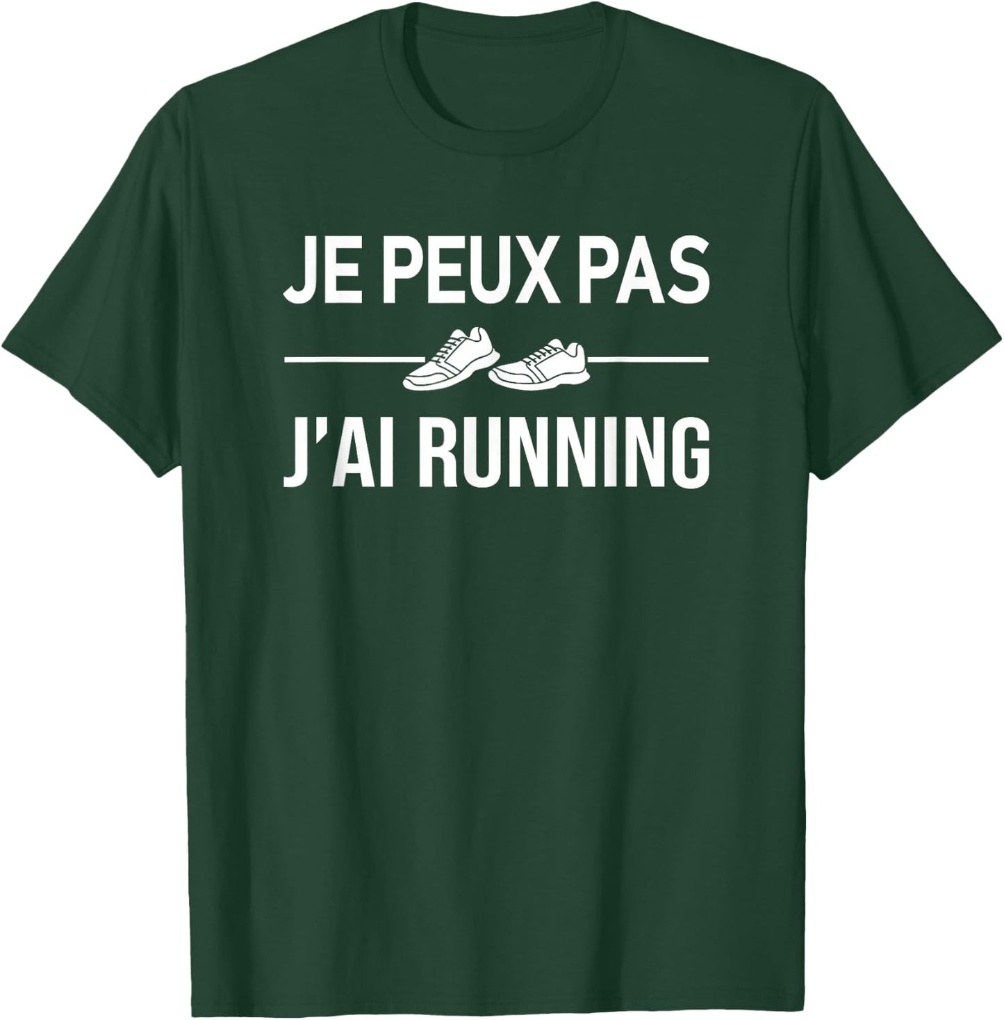 Je Peux Pas J'ai Running Footing Running Runner Funny , Black, S T-Shirt - T-Shirt | Forest