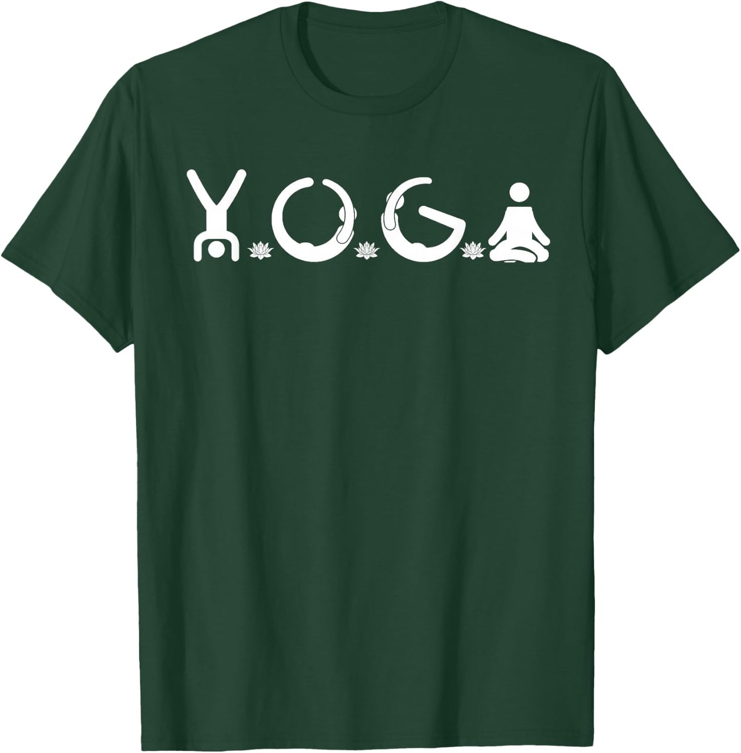 I Love Yoga Teacher Lover Yoga Addict Saying T-Shirt - T-Shirt | Forest