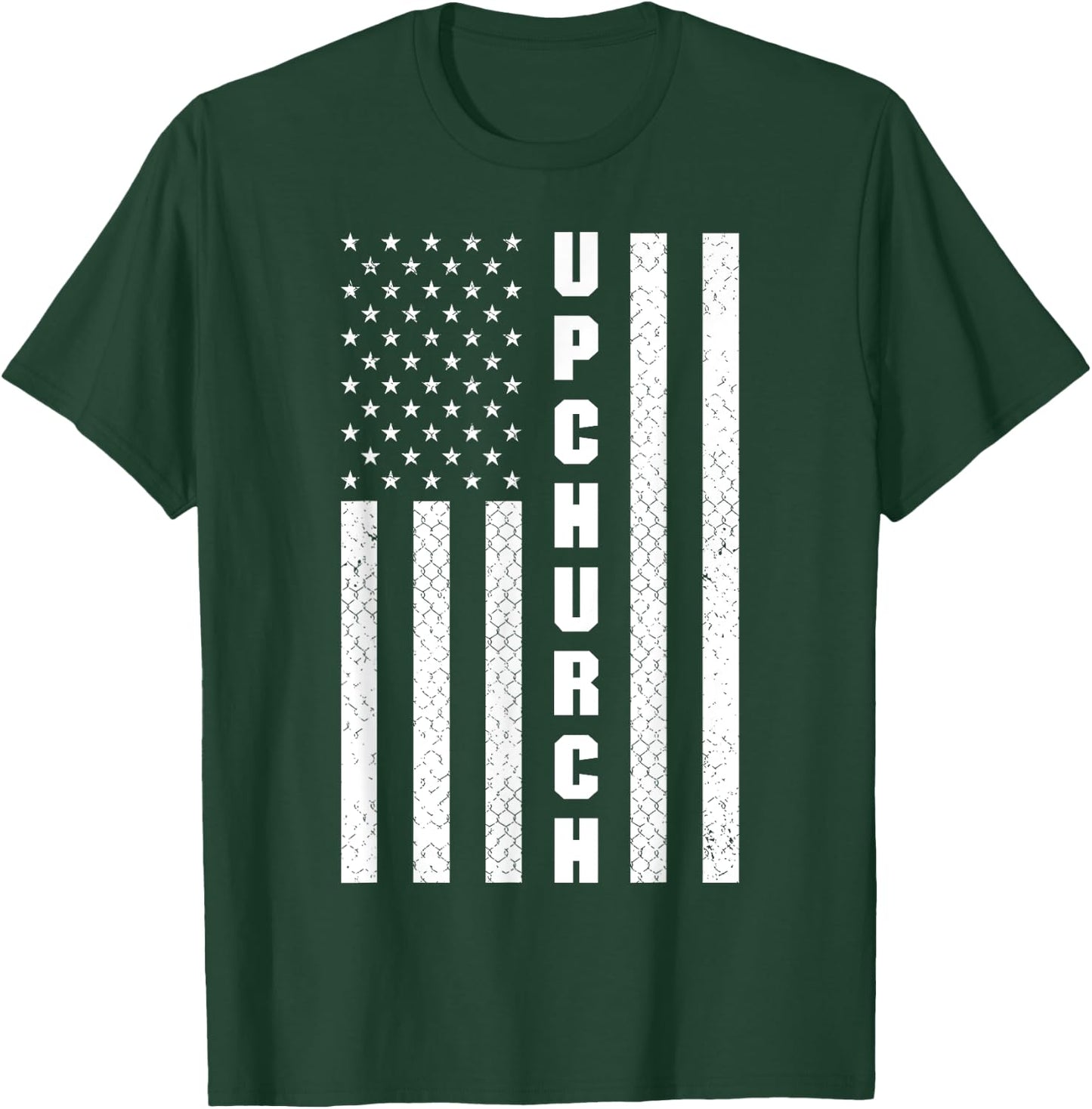 Proud Upchurch Family Matching Proud Family American Flag T-Shirt - T-Shirt | Forest