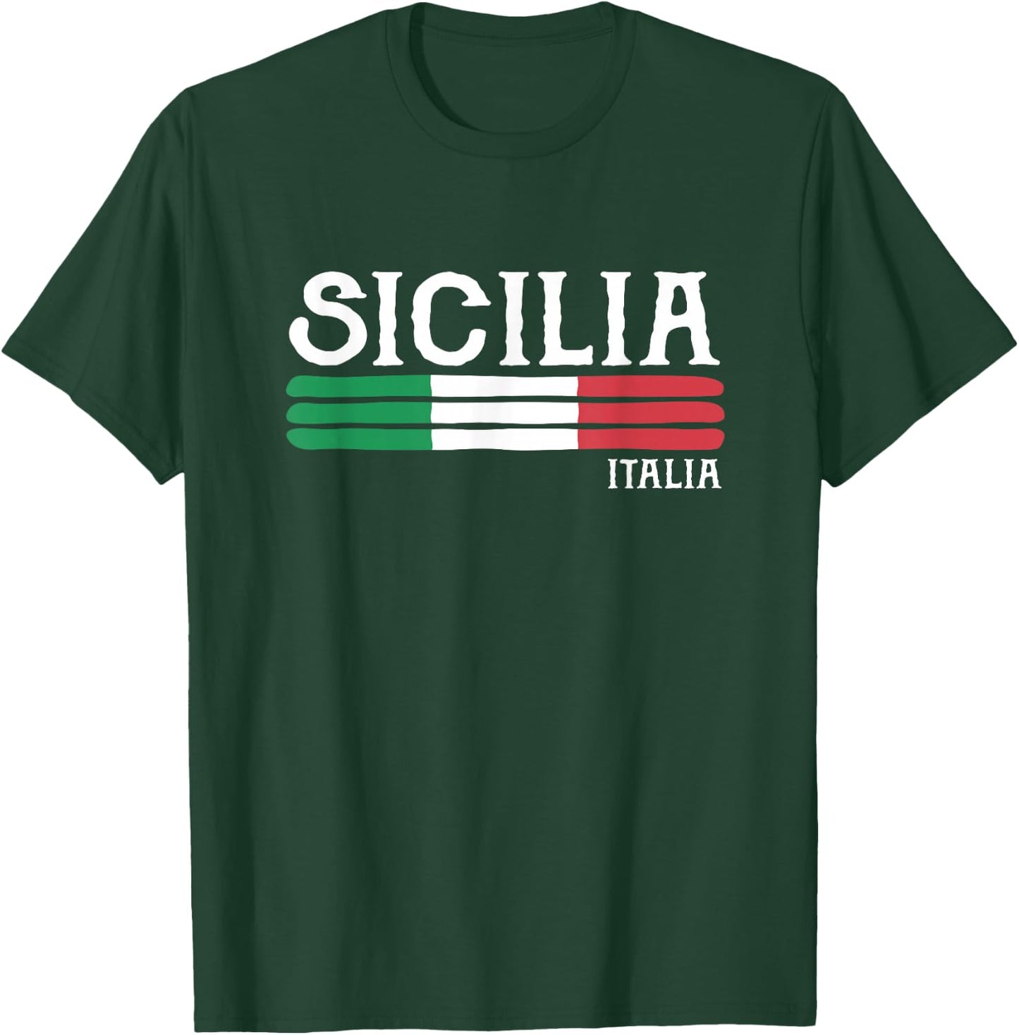 Sicily Italy Sicilian Gift Italian Souvenir Sicilia Italia T-Shirt - T-Shirt | Forest