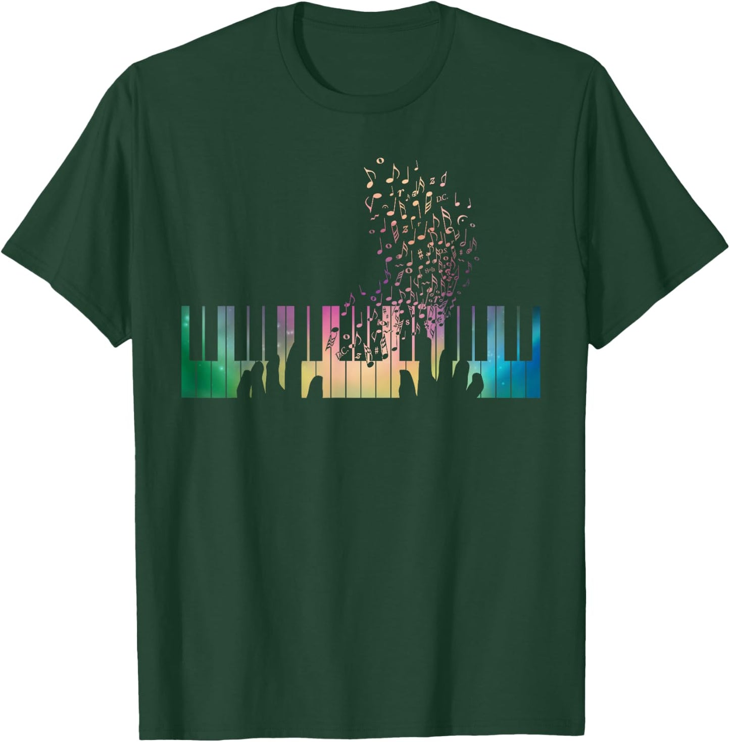 Piano Keyboard Piano Present Men Women Kids T-Shirt - T-Shirt | Forest