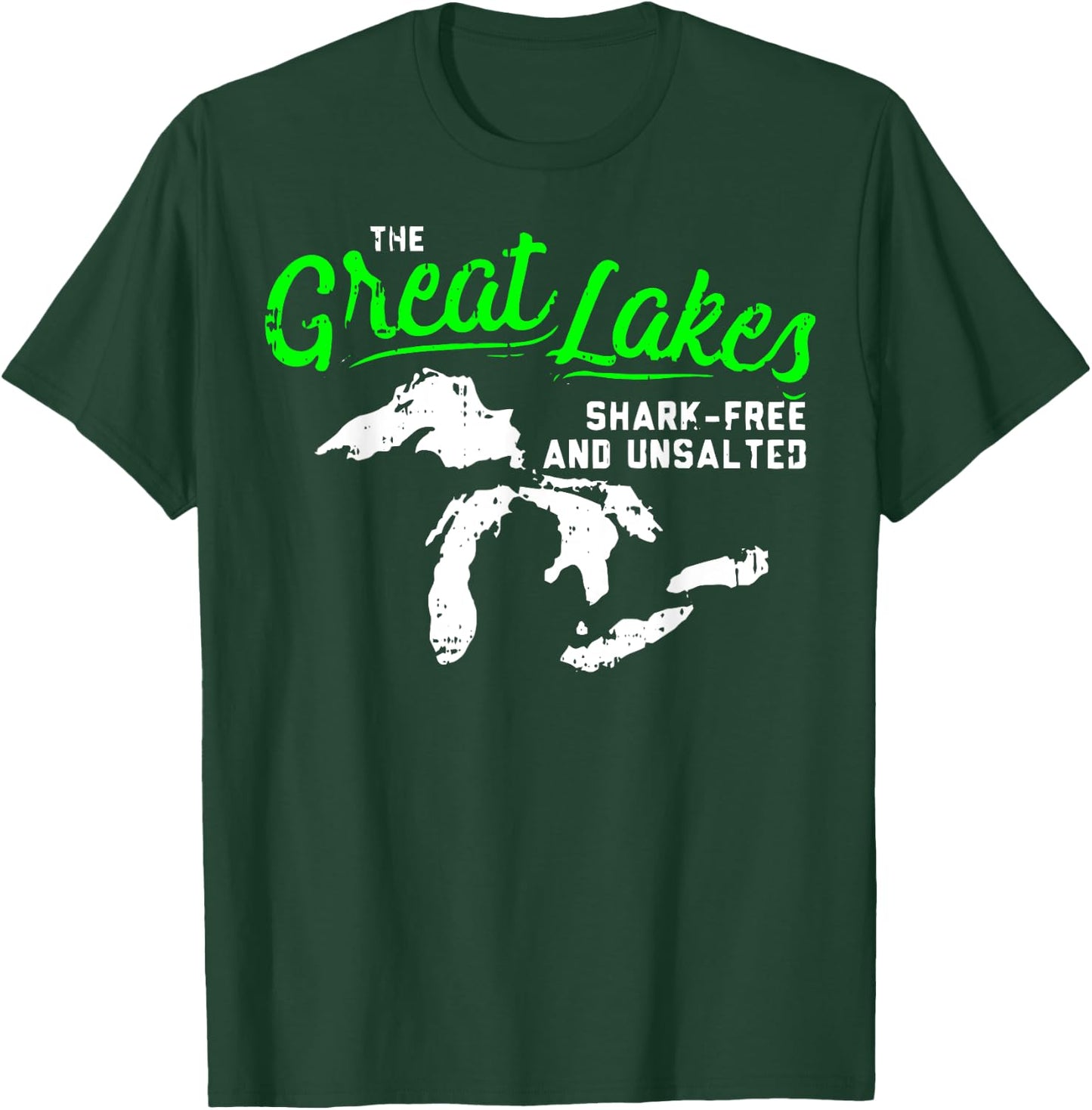 The Great Lakes Shark Free Unsalted T-Shirt - T-Shirt | Forest