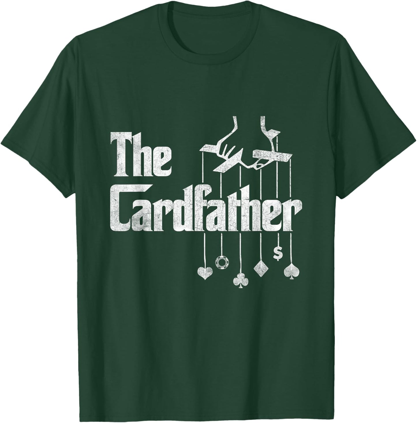 The Cardfather Poker Dad Design For Card Player Father's Day T-Shirt - T-Shirt | Forest