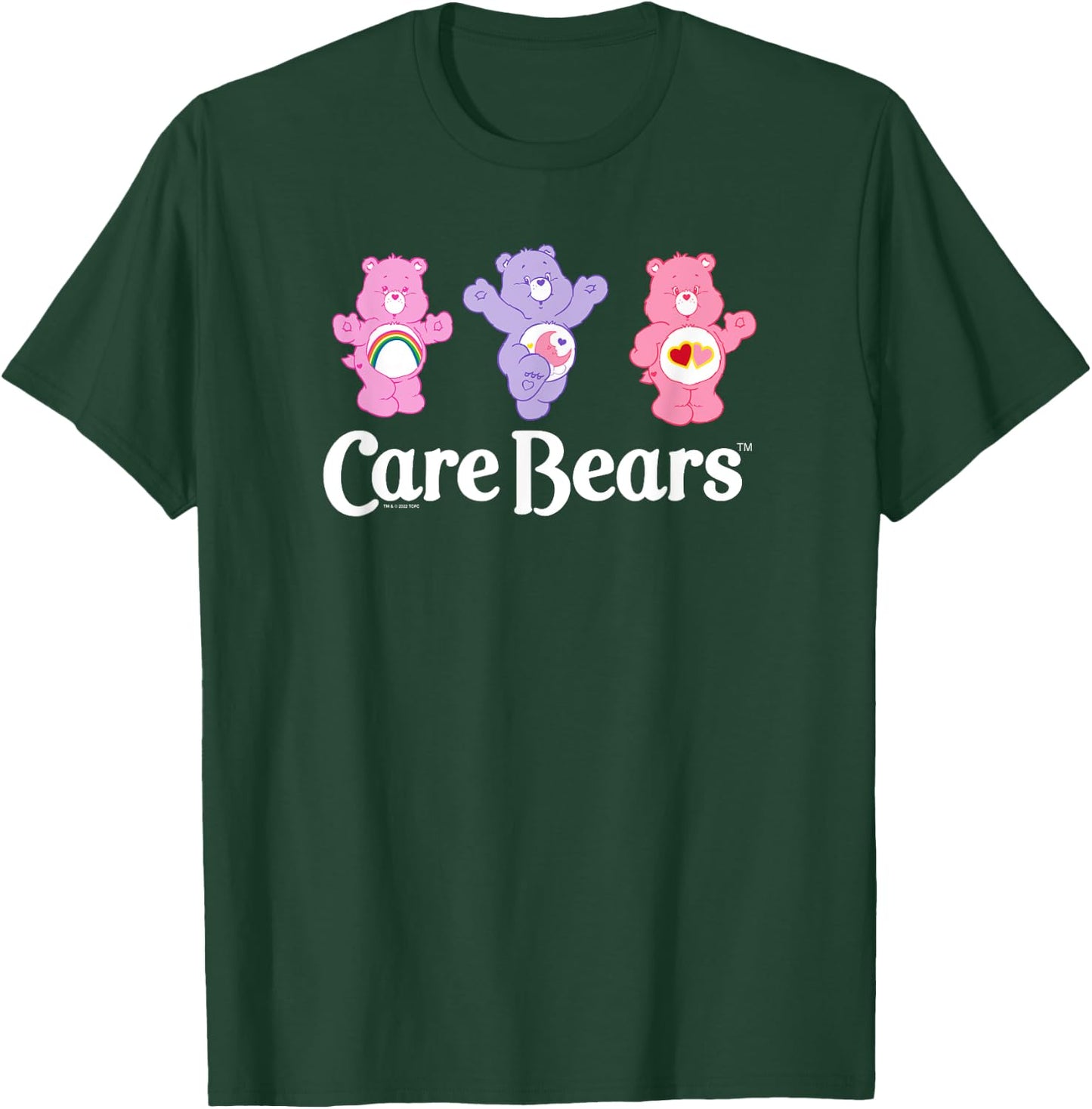 Care Bears Love-a-Lot Cheer & Sweet Dreams Bear Vintage Logo , Black, S T-Shirt - T-Shirt | Forest