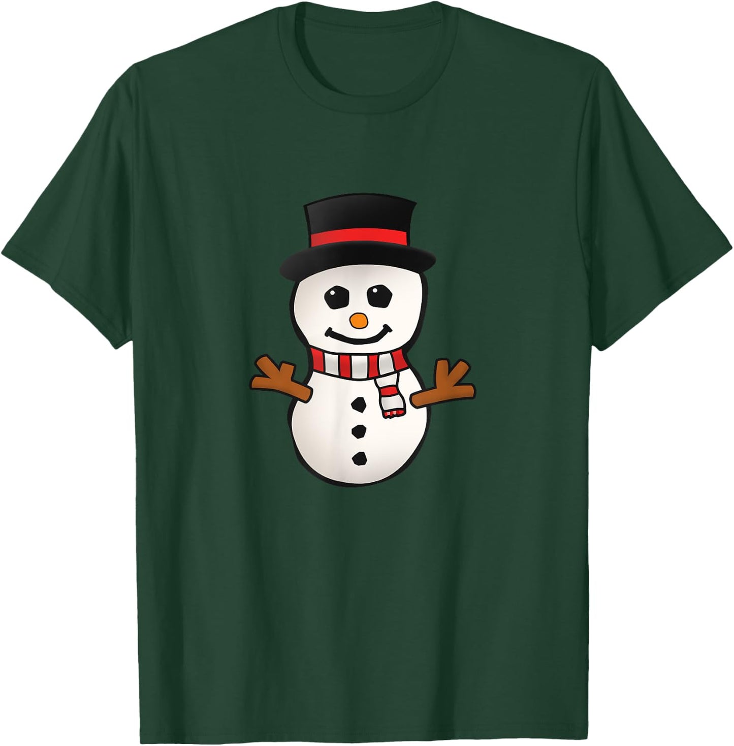 Cute Snowman Holiday Gift T-Shirt - T-Shirt | Forest