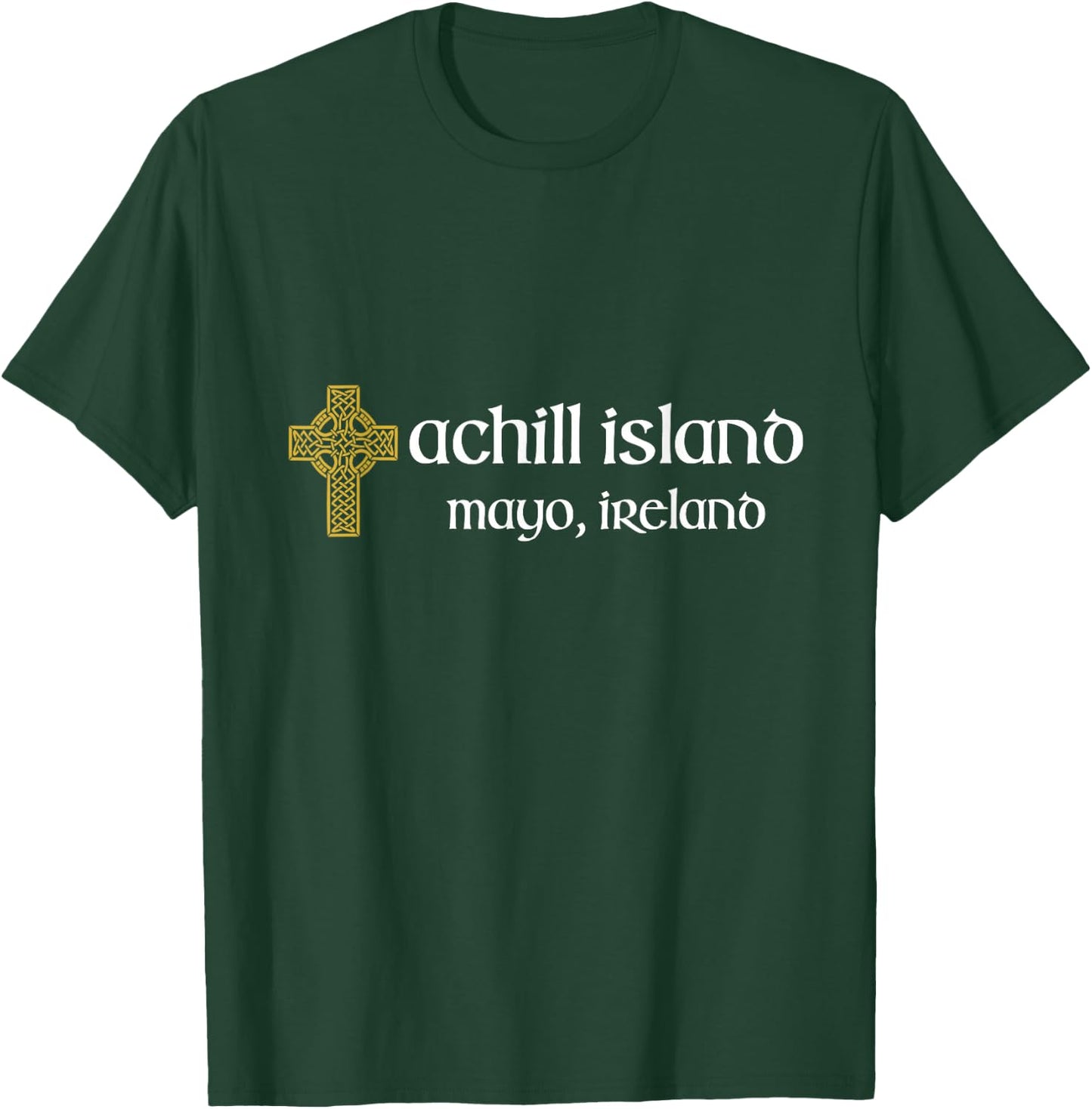 Achill Island Mayo Ireland Celtic Cross T-Shirt - T-Shirt | Forest