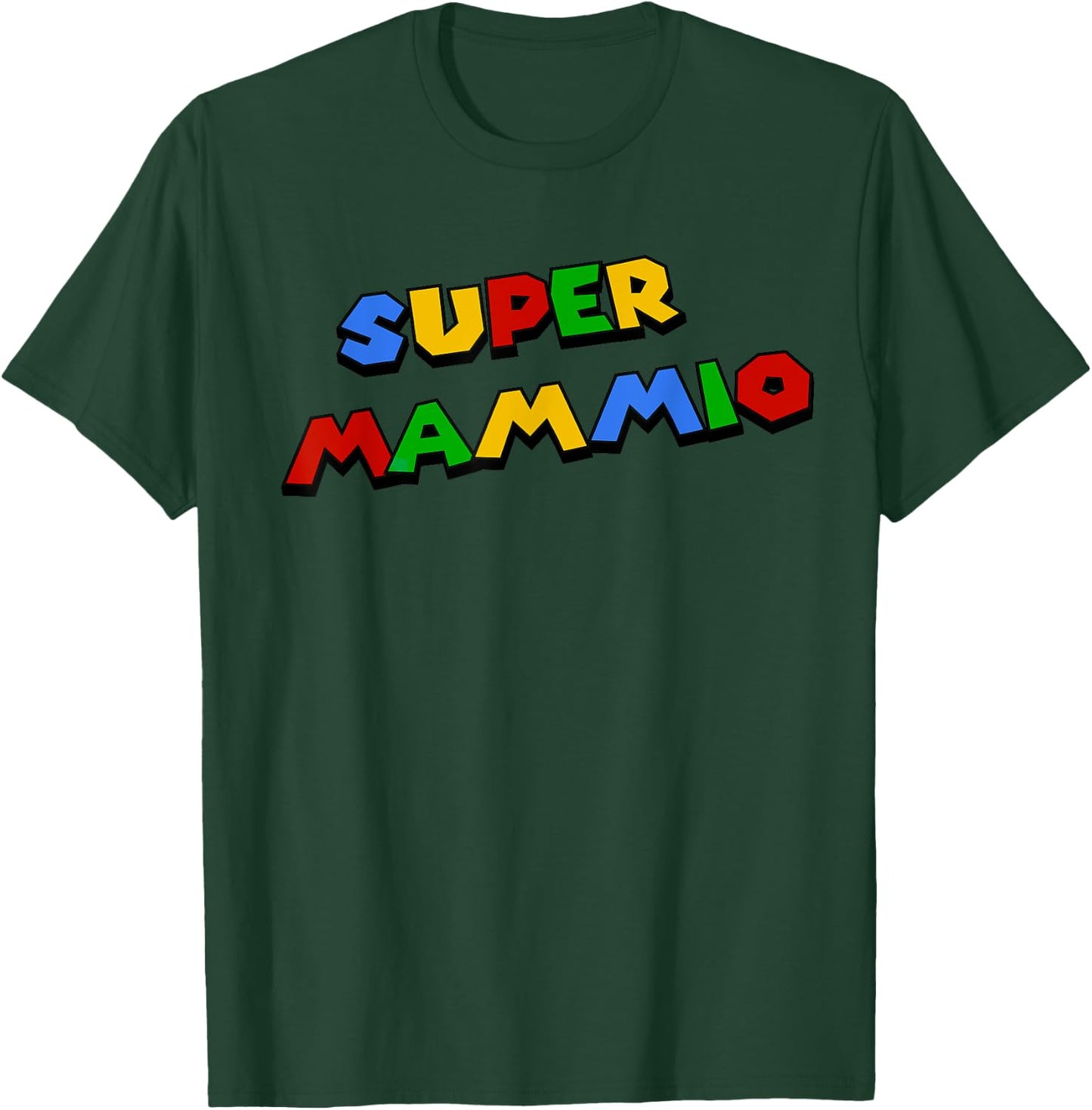 Damen Super Mammio Lustig Nerdy Mama Mutter T-Shirt - T-Shirt | Forest