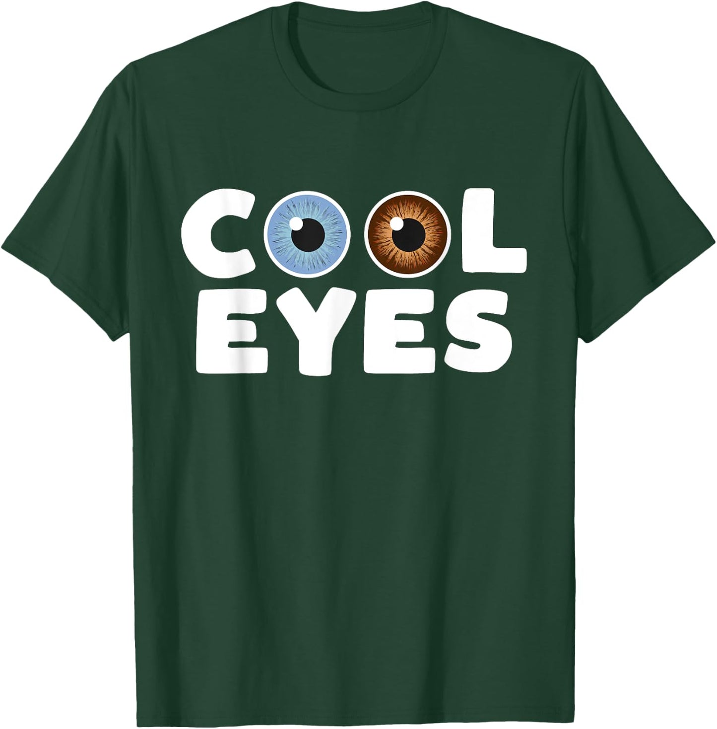Different Gray and Brown Eyes: An Heterochromia T-Shirt - T-Shirt | Forest