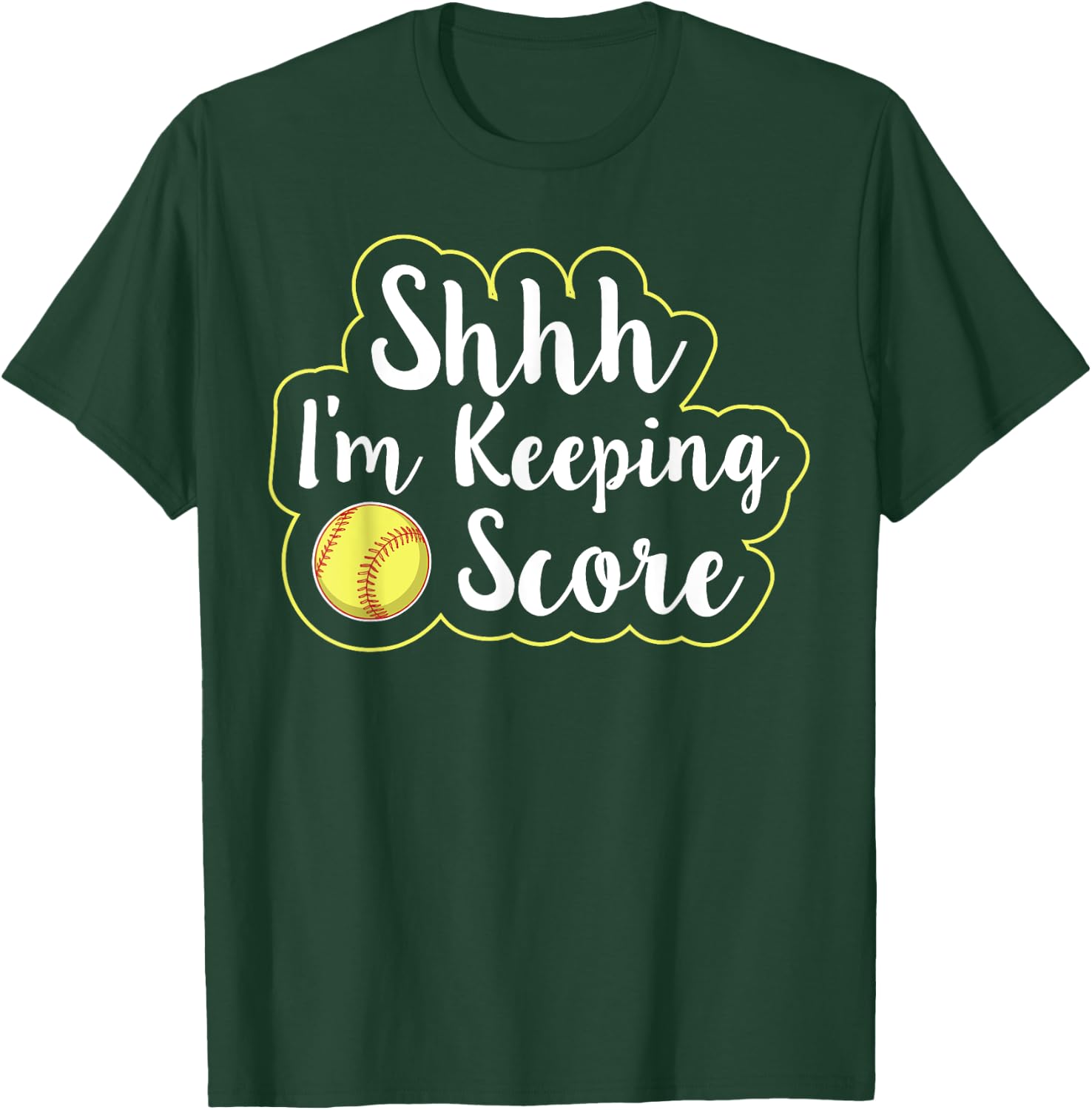 Shhh I'm Keeping Score T-Shirt - T-Shirt | Forest