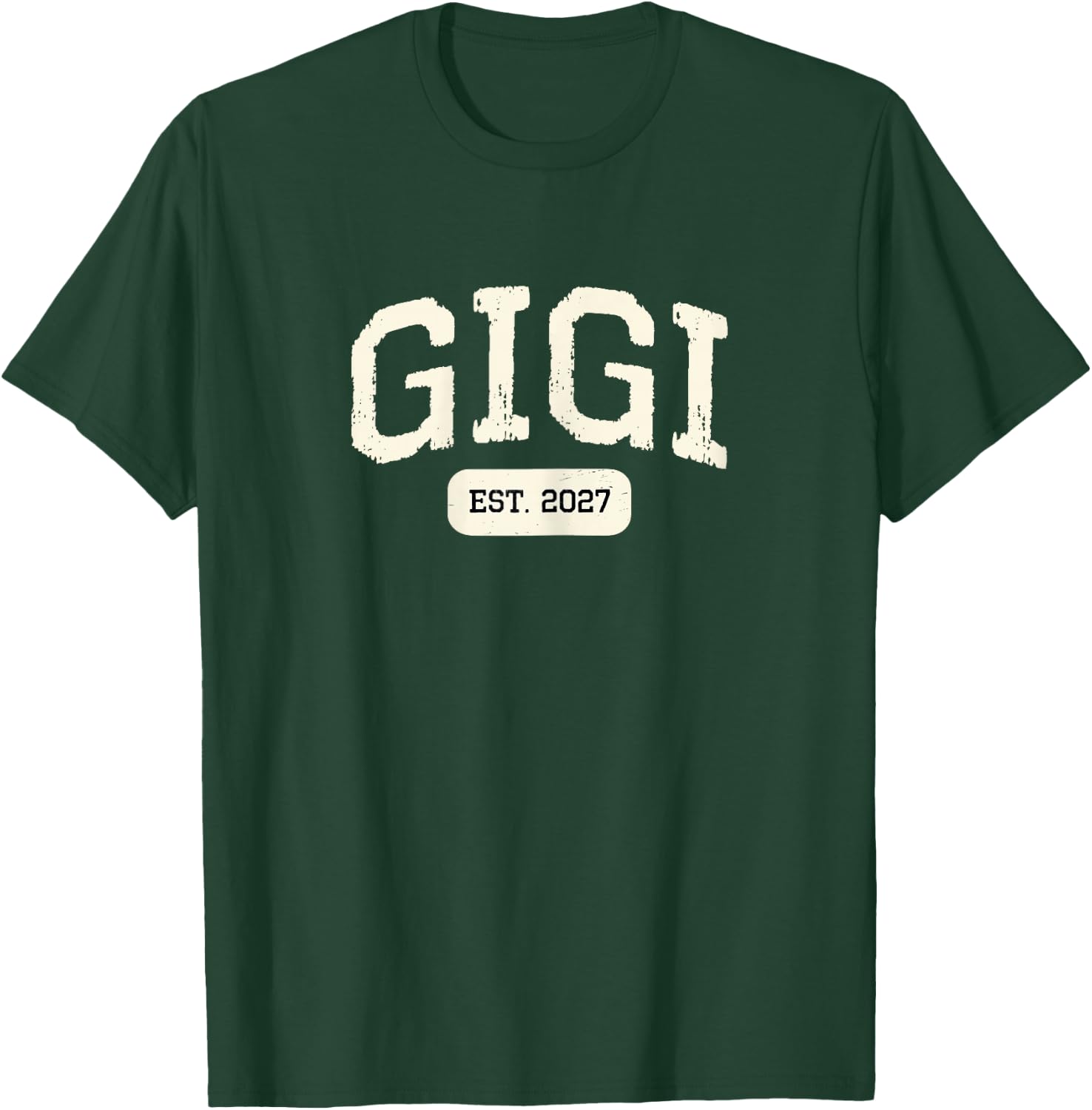 New Gigi Est 2027 1st First Time Pregnancy Announcement T-Shirt - T-Shirt | Forest