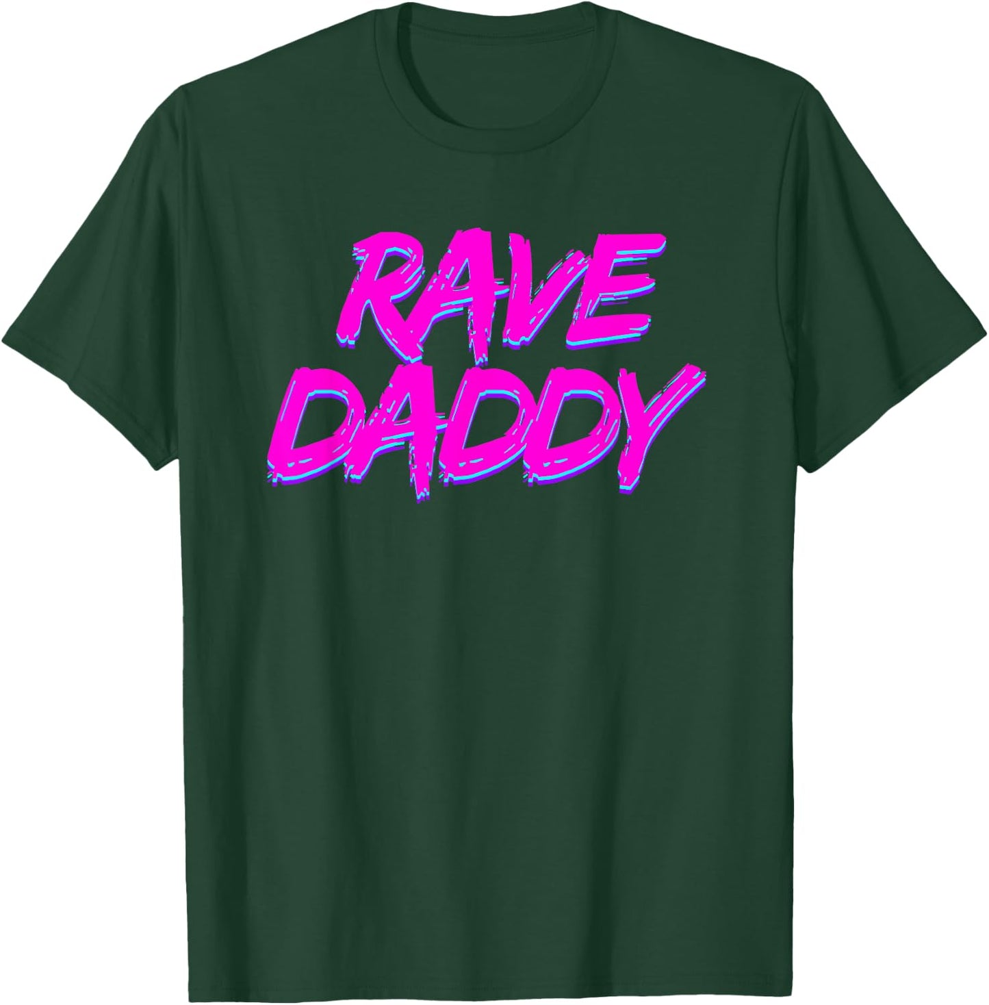 Rave Daddy Techno Rave Festival Party EDM Dance Bass Herren T-Shirt - T-Shirt | Forest