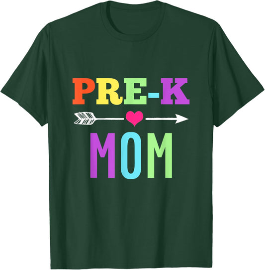 Pre K Mom - Awesome Back To School Mother T-Shirt - T-Shirt | Forest
