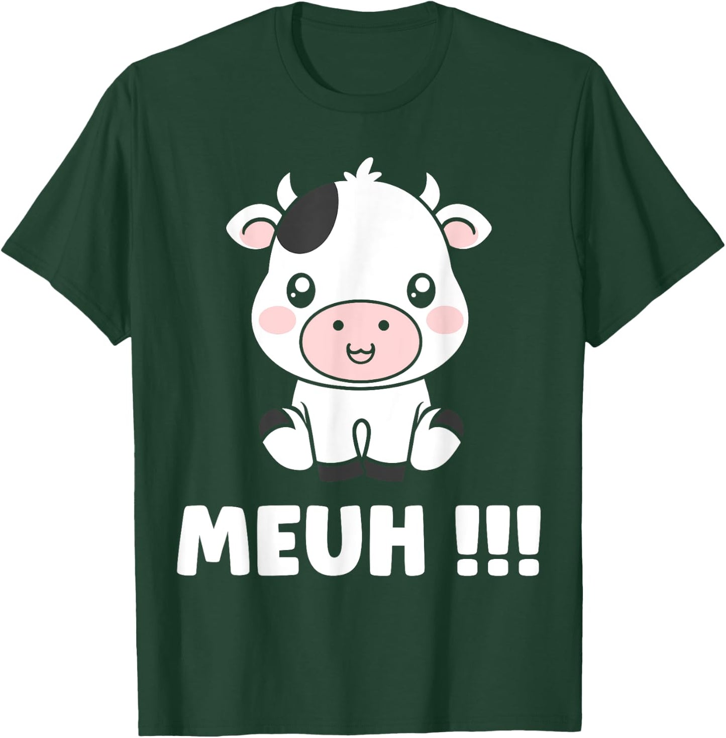 Petite vaches mignonne humour Animale meuh vache T-Shirt - T-Shirt | Forest