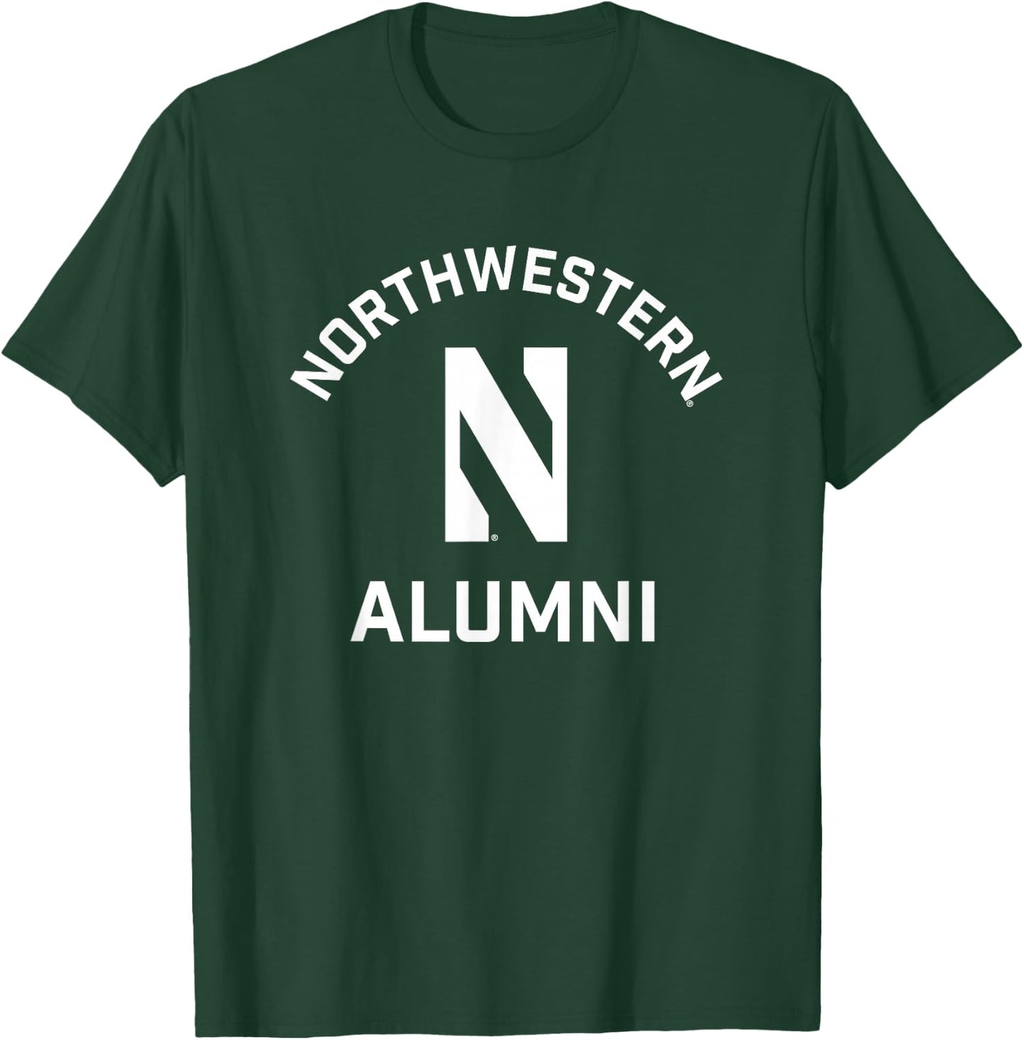 Northwestern University Wildcats Arched Alumni T-Shirt - T-Shirt | Forest