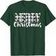 Merry Christmas Shirt Women Men Kids Cool Buffalo Plaid Xmas T-Shirt - T-Shirt | Forest