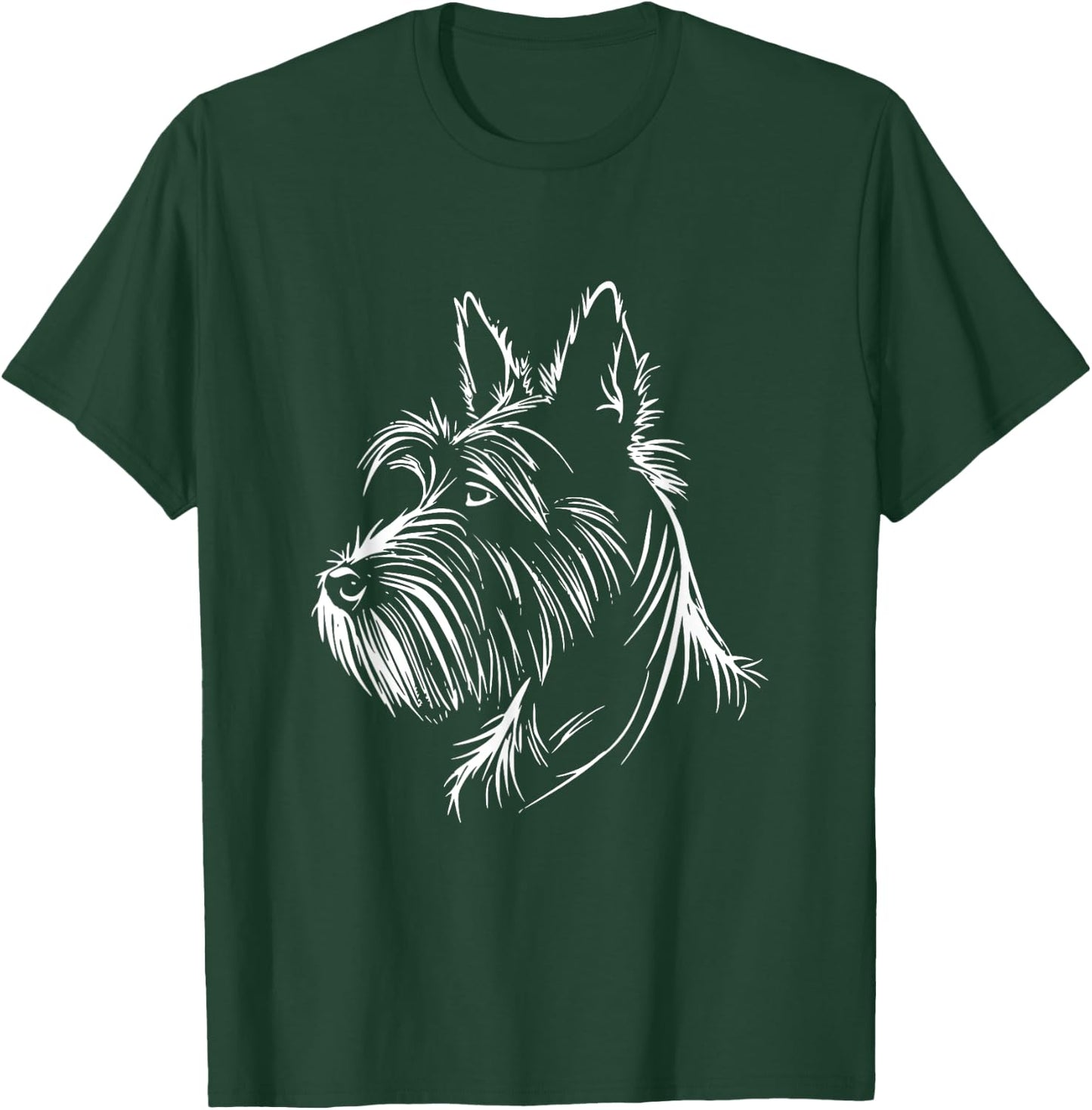 Scottish Terrier Dog Scottie Graphic Design T-Shirt - T-Shirt | Forest