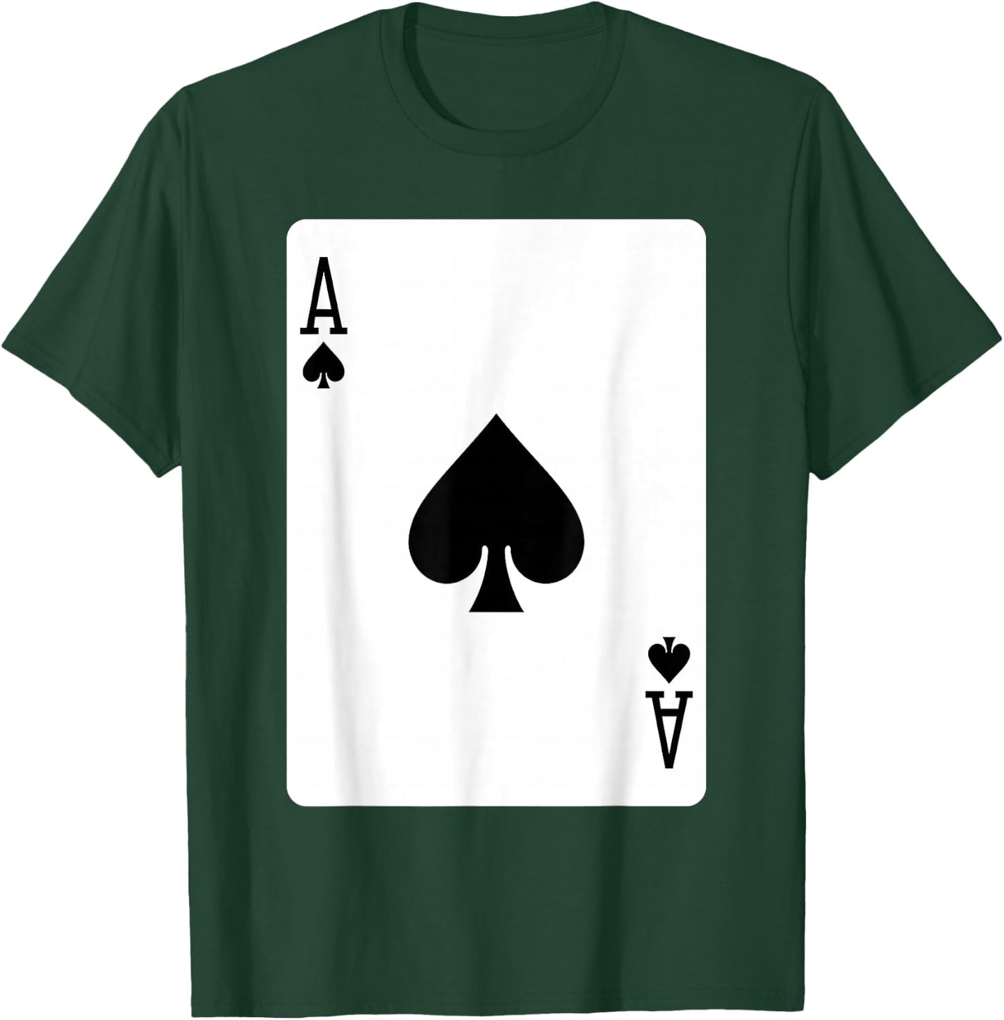 Ace of Spades Playing Card Halloween Costume T-Shirt - T-Shirt | Forest