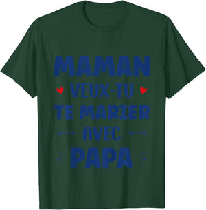 Child Marriage Proposal Child Mom Want You Marry With Dad , white, 2 T-Shirt - T-Shirt | Forest