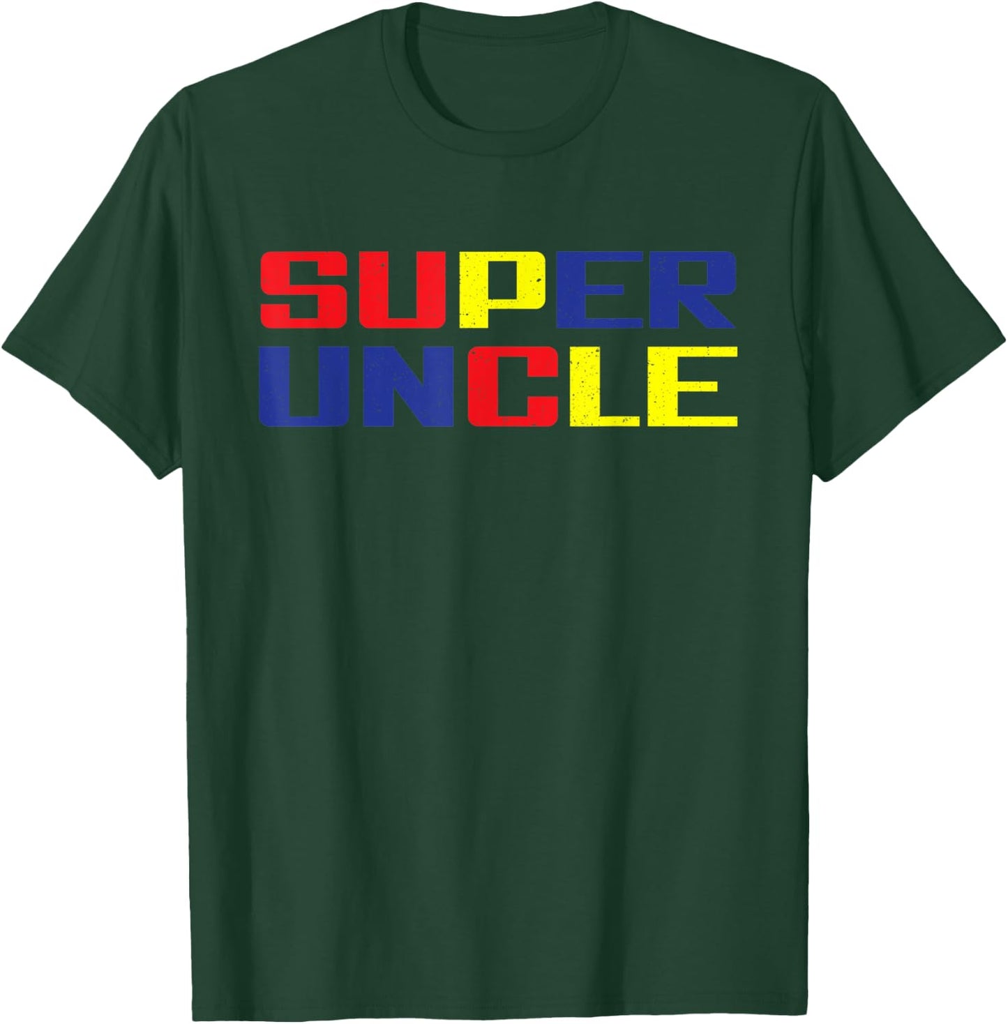Super Uncle World's Best Uncle Ever Awesome Cool Uncle T-Shirt - T-Shirt | Forest
