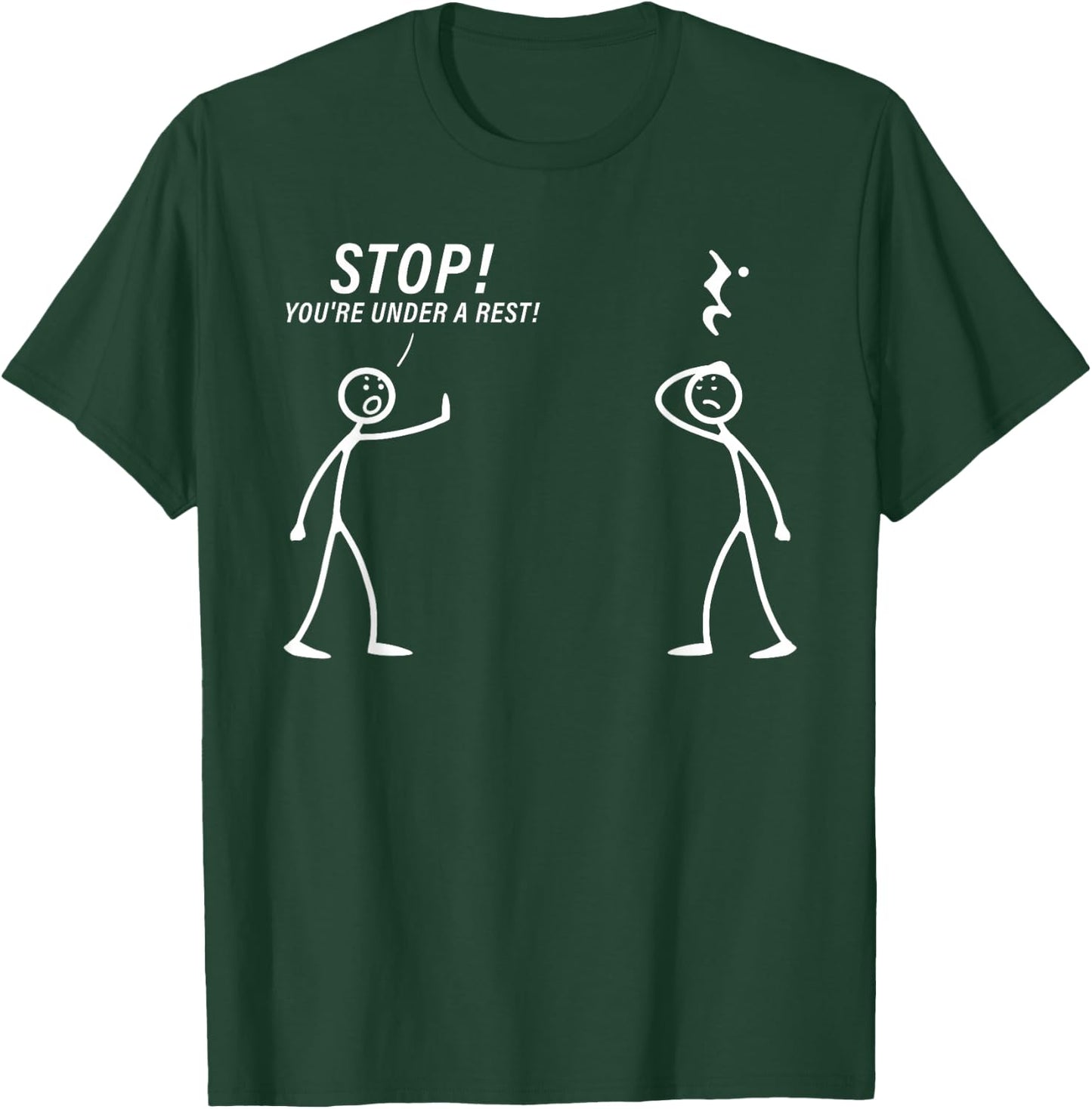 Funny Music Design Women Music Teacher Music Lover T-Shirt - T-Shirt | Forest