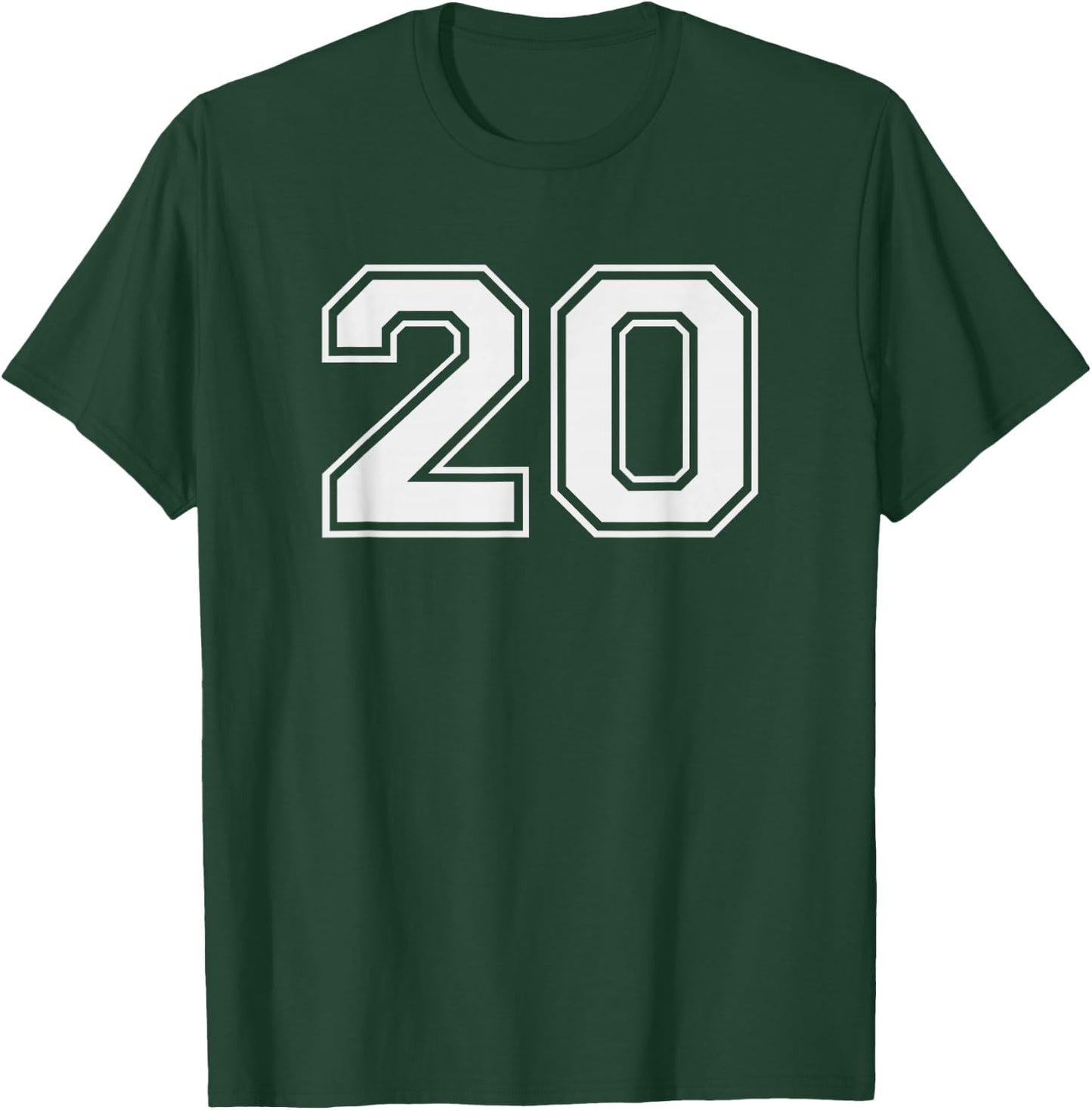 20 Sports Jersey Number for Fan or Player #20 T-Shirt - T-Shirt | Forest