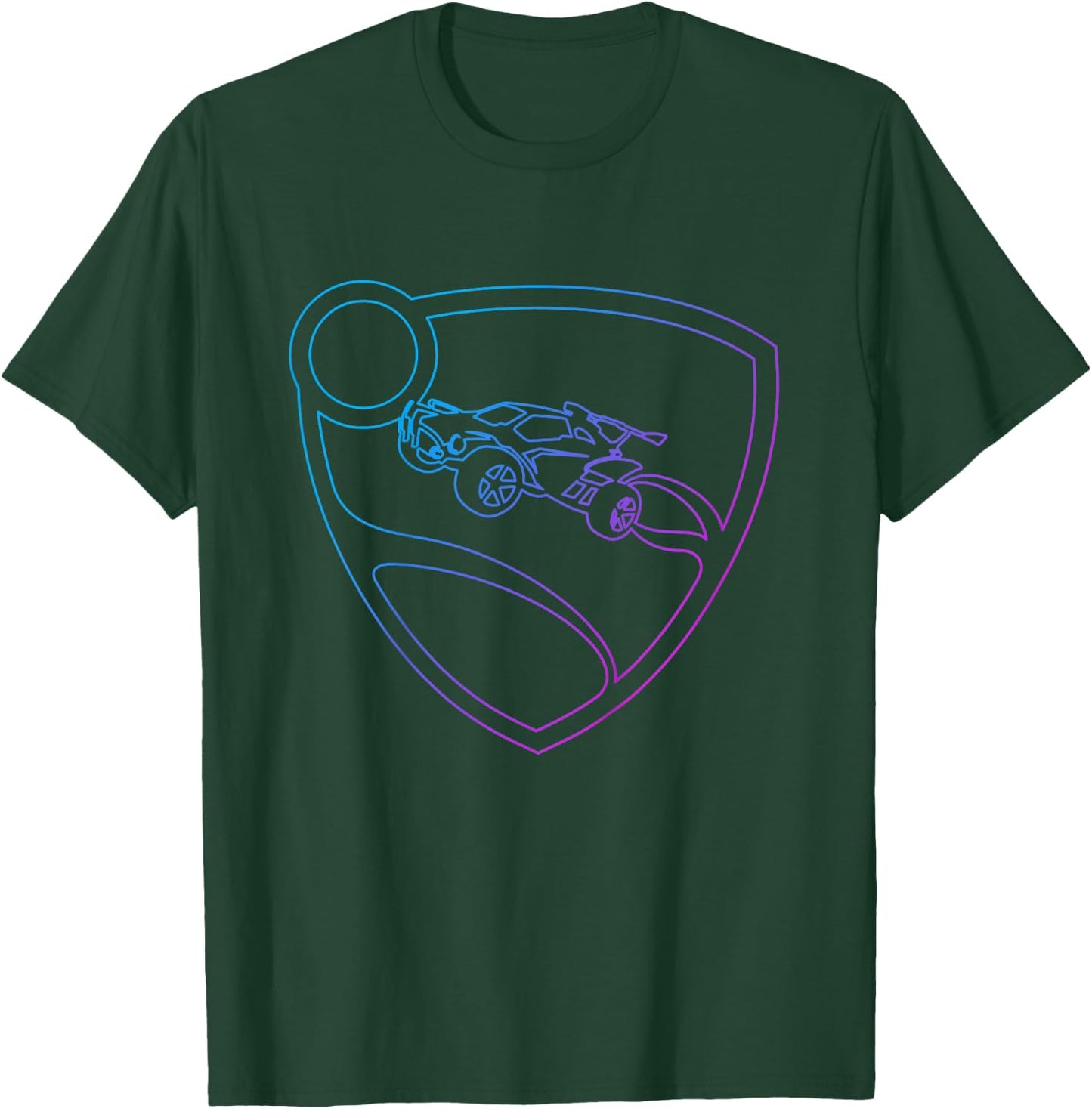 Children's Rocket League Logo with Luminous Shield for Kids , black T-Shirt - T-Shirt | Forest