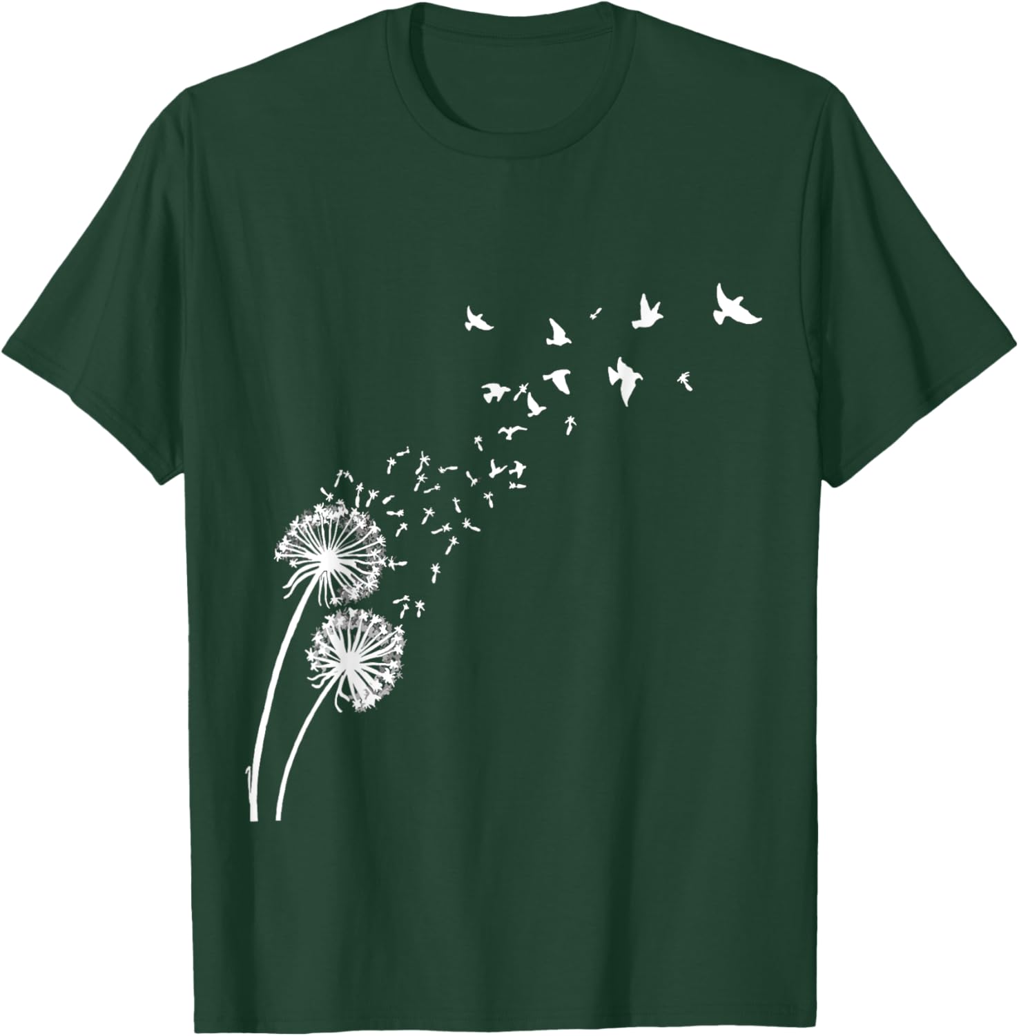 Dandelion Birds Shirt Dandelion Shirt Funny Fly T-Shirt - T-Shirt | Forest
