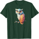 Wise Owl Artwork - Bird Art Animal, Owl Birds, Owl Gifts T-Shirt - T-Shirt | Forest