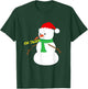 Oh Snap! Broken Nose Arm Snowman Christmas T-Shirt - T-Shirt | Forest