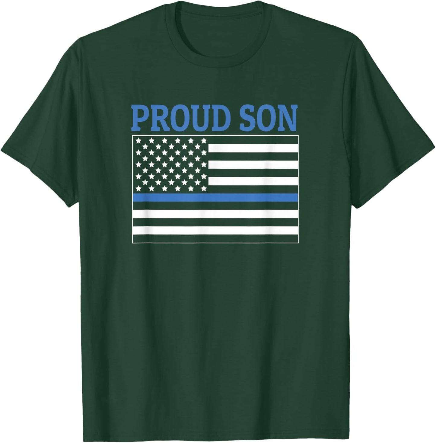 Police Officer Son - Proud Son T-Shirt - T-Shirt | Forest