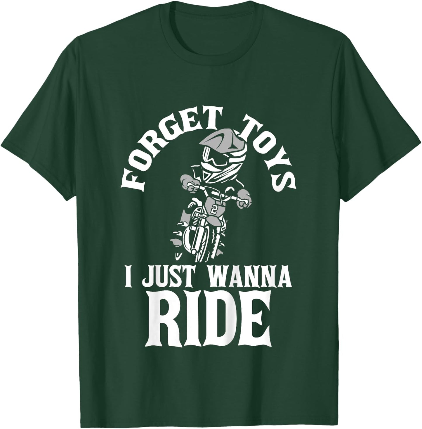 Forget Toys - Lustiges Dirt Bike Kid Motocross MX Racer Boy Girl T-Shirt - T-Shirt | Forest