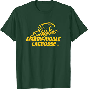 Embry-Riddle Aeronautical Eagles Lacrosse Sports Fan T-Shirt - T-Shirt | Forest