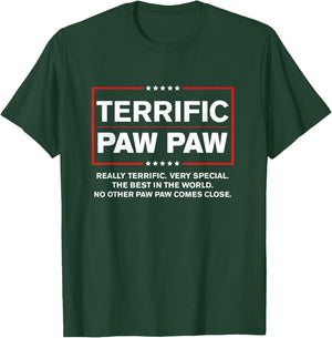 Terrific Paw Paw - Funny Donald Trump 2020 Supporter Gift T-Shirt - T-Shirt | Forest