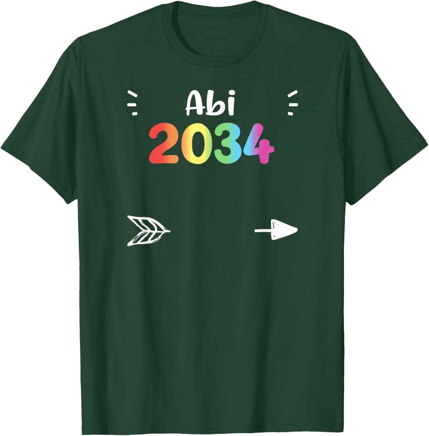 Abitur: Abi 2034 - Kindergarten Sprüche T-Shirt - T-Shirt | Forest