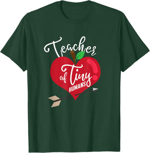 Little Human Teacher Preschool Teacher Teaching Gift T-Shirt - T-Shirt | Forest