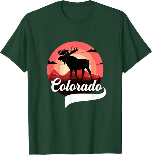 Colorado Moose State Forest Denver Aspen Boulder Moose Day T-Shirt - T-Shirt | Forest