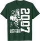 Riding 18th Birthday Horse Limited Edition 2007 Rider T-Shirt - T-Shirt | Forest