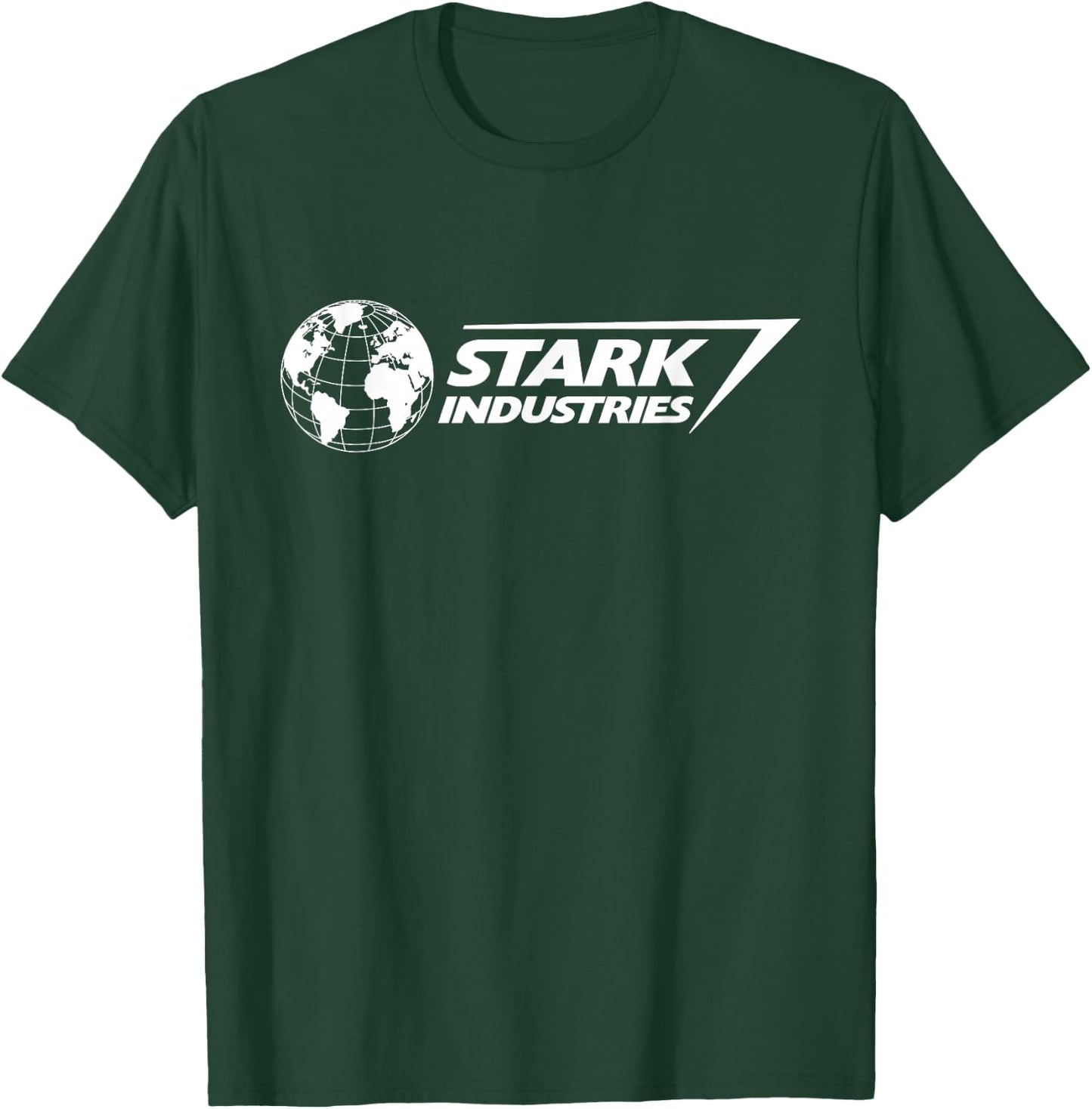 Marvel Iron Man Stark Industries Logo White T-Shirt - T-Shirt | Forest