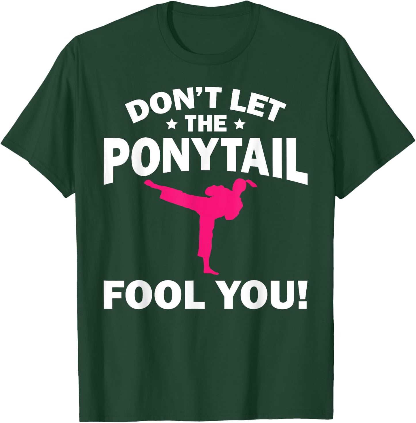 Funny Girl Karate Design Kids Women Kickboxing Black Belt T-Shirt - T-Shirt | Forest