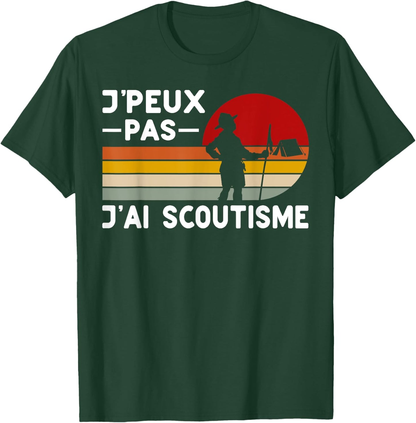 Je Peux Pas J'ai Scouting Humor Scouting Member Scouts , Black, S T-Shirt - T-Shirt | Forest
