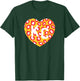 KC Heart Red/Yellow Animal Print Kansas City Hearts Kc Heart T-Shirt - T-Shirt | Forest